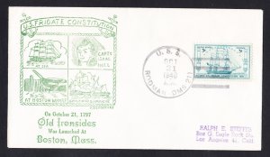 USS CONSTITUTION Anniversary 1948 Naval Cover