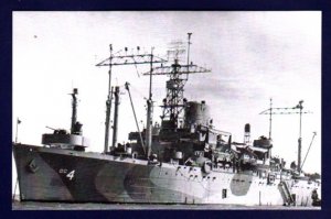USS ANCON AGC-4 Amphibious Flagship Navy Ship Postcard