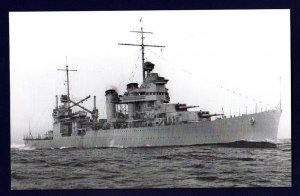 USS VINCENNES CA-44 Cruiser Navy Ship Postcard