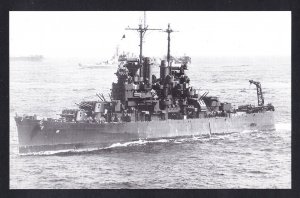 USS SANTE FE CL-60 Cruiser Navy Ship Postcard