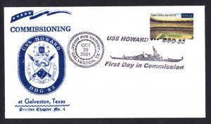 USS HOWARD DDG-83 Commissioning Naval Cover