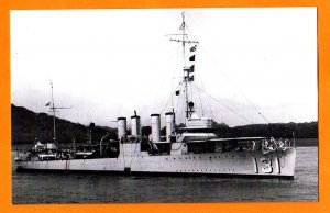 USS BUCHANAN DD-131 Destroyer Navy Ship Postcard
