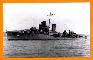 USS RALPH TALBOT DD-390 Destroyer Navy Ship Postcard