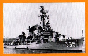 USS MILLER DD-535 Destroyer Navy Ship Postcard
