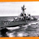 USS THE SULLIVANS DD-537 Destroyer Navy Ship Postcard
