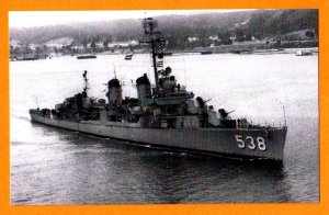 USS STEPHEN POTTER DD-538 Destroyer Navy Ship Postcard