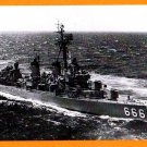 USS BLACK DD-666 Destroyer Navy Ship Postcard