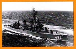 USS BLACK DD-666 Destroyer Navy Ship Postcard