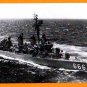 USS BLACK DD-666 Destroyer Navy Ship Postcard