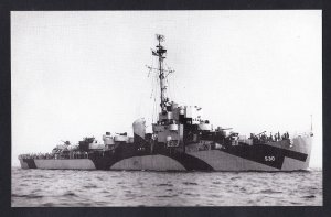USS JOHN M. BERMINGHAM DE-530 Destroyer Escort Navy Ship Postcard
