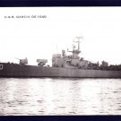 USS GARCIA DE-1040 Destroyer Escort Navy Ship Postcard