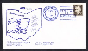 USS OHIO SSBN-726 Commissioning Naval Submarine Cover