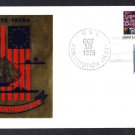 USS CONSTITUTION Navy Day Foil Cachet Naval Cover