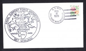 NAVAL SUPPORT FORCE McMURDO STATION ANTARCTICA 1979 Polar Cover