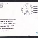 USNS SGT. J.E. MULLER T-AG-171 Norfolk VA Naval Cover