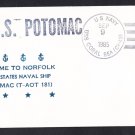USNS POTOMAC T-AOT-181 Norfolk VA Naval Cover