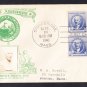 #887 DANIEL FRENCH Famous Americans Stamp CROSBY FDC