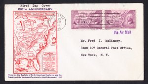 #795 NORTHWEST TERRITORY Stamp FDC