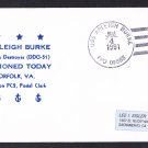 USS ARLEIGH BURKE DDG-51 Commissioning Naval Cover