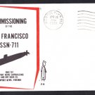 USS SAN FRANCISCO SSN-711 Commissioning Naval Submarine Cover