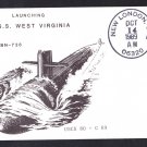 USS WEST VIRGINIA SSBN-736 Launching Naval Submarine Cover