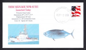 USCGC SKIPJACK WPB-87353 Launching USCG Naval Cover MHcachets ONLY 5 MADE