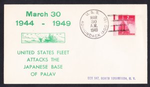 USS ADIRONDACK AGC-15 WWII US Fleet Attack on Palav Anniversary Naval Cover