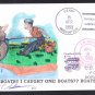 US NAVY SEABEES NMCB-3 Hand Painted Mermaid Cachet Naval Cover