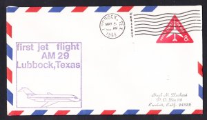 AM29 Lubbock TX to Dallas TX First Flight Cover