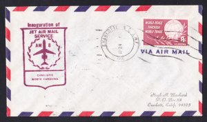 AM8 Charlotte NC to Washington DC First Flight Cover