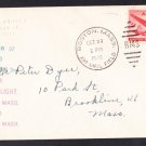 Airmail Week Lowell MA to Boston MA 1946 First Flight Cover
