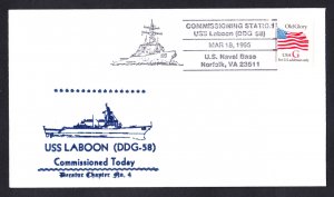 USS LABOON DDG-58 Commissioning Naval Cover