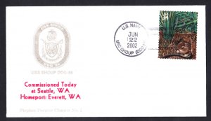 USS SHOUP DDG-86 Commissioning Naval Cover