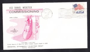 USS DANIEL WEBSTER SSBN-626 Commissioning DPS Naval Submarine Cover
