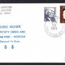USS FORTIFY MSO-446 Norfolk Virginia Naval Cover