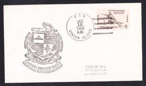 USS STATEN ISLAND AGB-5 Operation Deep Freeze 1962 Polar Cover