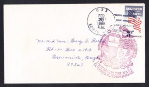 USS EDISTO AGB-2 Operation Deep Freeze 1965 Polar Cover