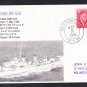 USS HANSON DD-832 BR# Cancel 1946 Naval Cover MHcachets ONLY 1 MADE