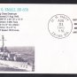 USS SMALL DD-838 BR# Cancel WWII Naval Cover MHcachets ONLY 1 MADE