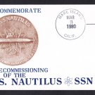 USS NAUTILUS SSN-571 Decommissioning Naval Submarine Cover