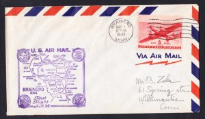 AM86 Brainerd MN to Hibbing MN 1949 First Flight Cover