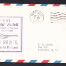 PAN AM AIRLINES Honolulu HI to Portland OR 1959 First Flight Cover