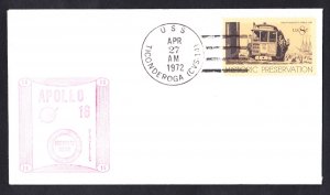 APOLLO 16 Splashdown Space Recovery Ship USS TICONDEROGA Space Cover