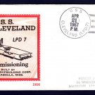 Amphibious Transport USS CLEVELAND LPD-7 Commissioning BECK #B695 Naval Cover