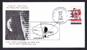 LUNAR ORBITER SPACECRAFT Photographs Moon 1966 Space Cover