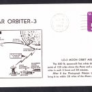LUNAR ORBITER 3 Orbits The moon 1967 Space Cover