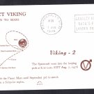 VIKING 2 SPACECRAFT Enters Mars Orbit 1976 Space Cover