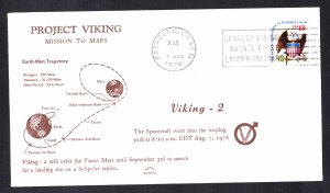 VIKING 2 SPACECRAFT Enters Mars Orbit 1976 Space Cover