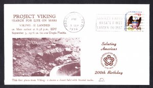 VIKING 2 SPACECRAFT Lands on Mars 1976 Space Cover