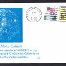 VOYAGER 2 SPACECRAFT Photographs Jupiter's Moon CALLISTO 1979 Space Cover